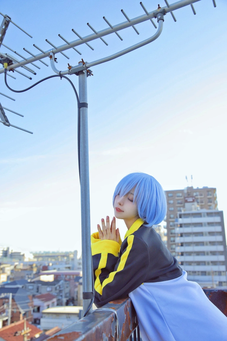 Shika小鹿鹿《蕾姆天台》写真图集 12P｜在线预览与图包下载