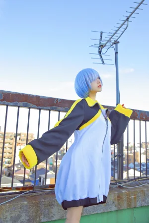 Shika小鹿鹿《蕾姆天台》写真图集 12P｜在线预览与图包下载