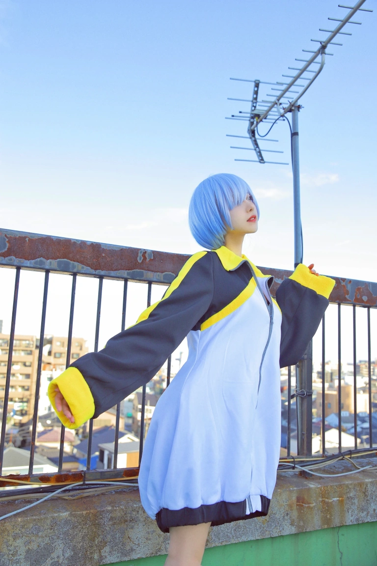 Shika小鹿鹿《蕾姆天台》写真图集 12P｜在线预览与图包下载