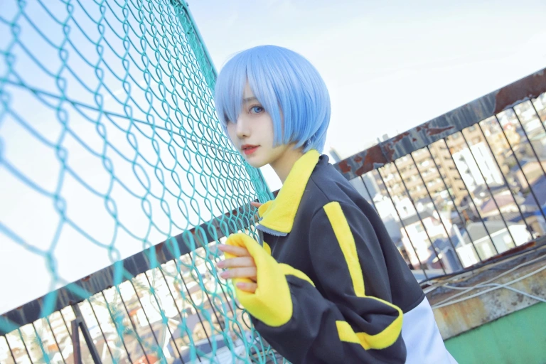 Shika小鹿鹿《蕾姆天台》写真图集 12P｜在线预览与图包下载