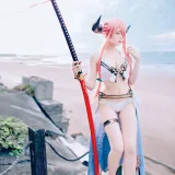 霜月shimo《碧蓝幻想・娜露梅亚》写真图集 95P｜在线预览与图包下载