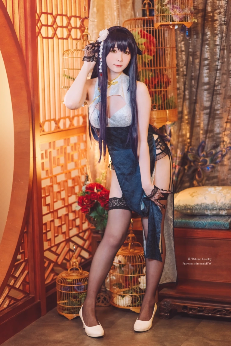 霜月shimo《碧蓝航线 吾妻旗袍》写真图集 12P+1V｜在线预览与图包下载