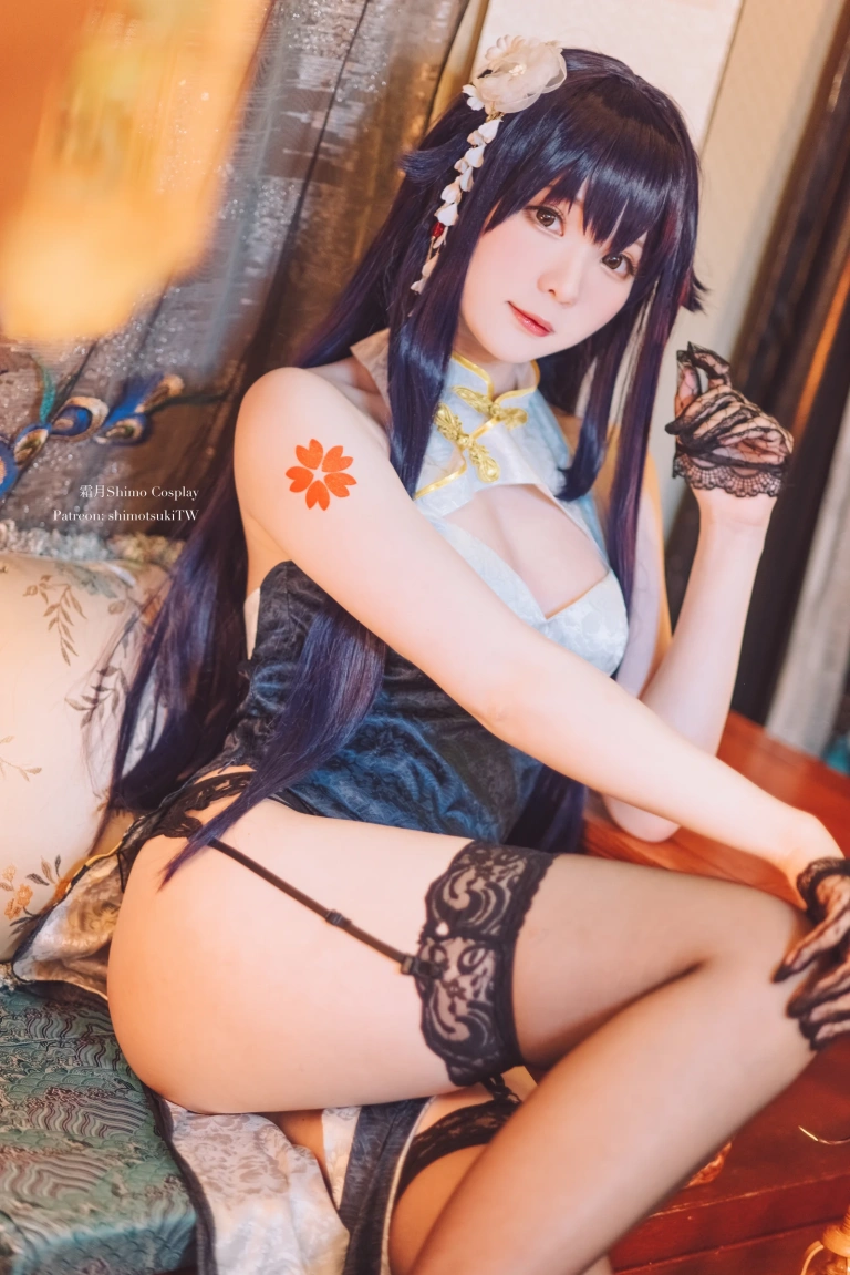 霜月shimo《碧蓝航线 吾妻旗袍》写真图集 12P+1V｜在线预览与图包下载