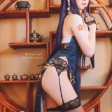 霜月shimo《碧蓝航线 吾妻旗袍》写真图集 12P+1V｜在线预览与图包下载