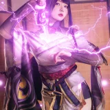 霜月shimo《Raiden Shogun》写真图集 15P｜在线预览与图包下载