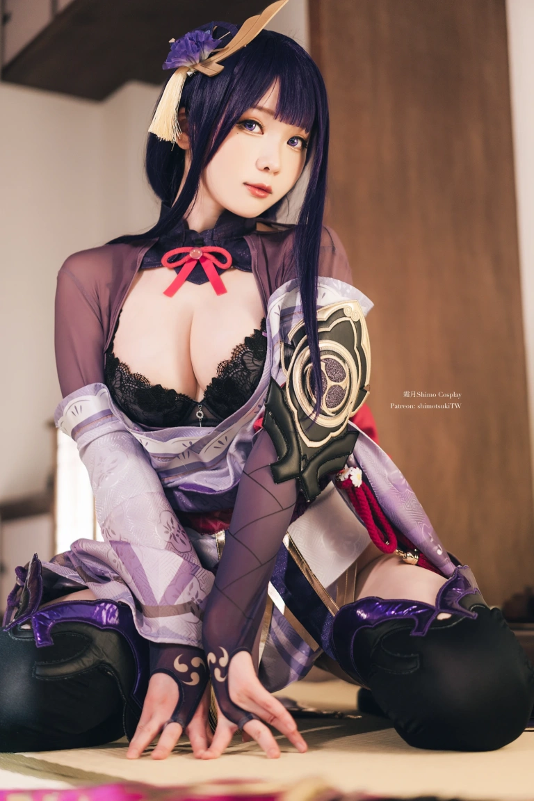 霜月shimo《Raiden Shogun》写真图集 15P｜在线预览与图包下载