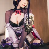 霜月shimo《Raiden Shogun》写真图集 15P｜在线预览与图包下载