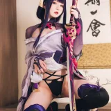 霜月shimo《Raiden Shogun》写真图集 15P｜在线预览与图包下载