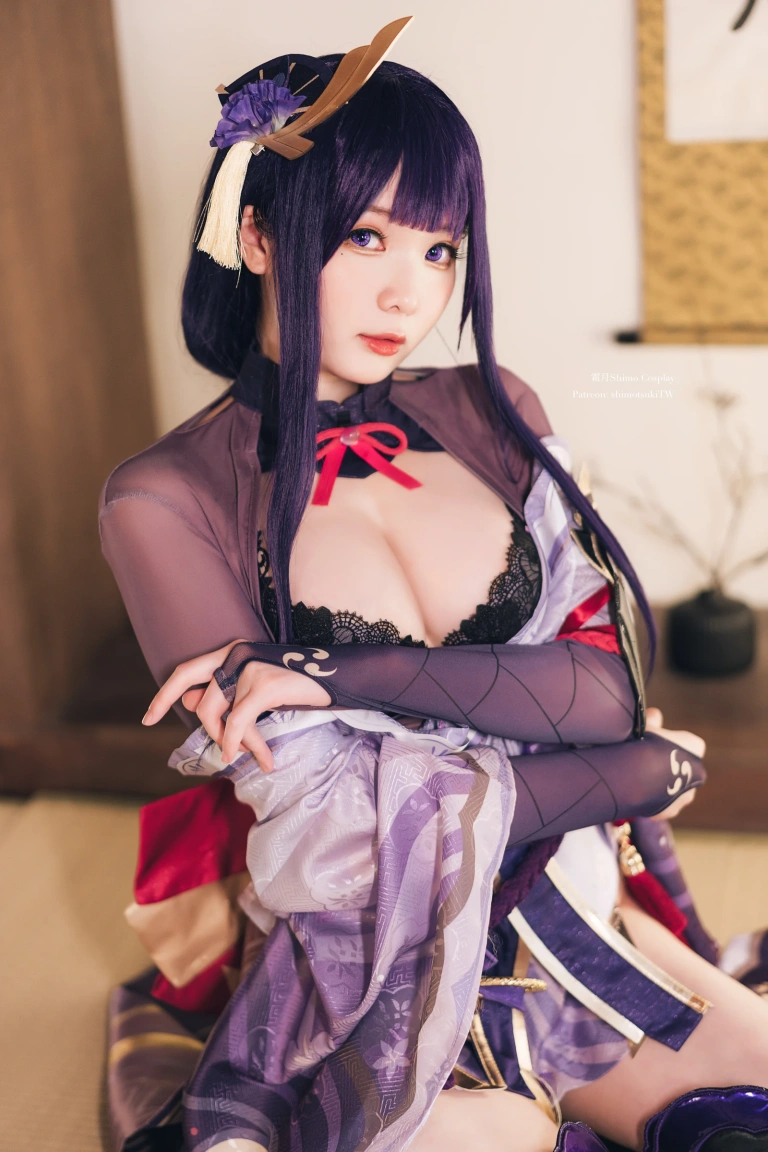 霜月shimo《Raiden Shogun》写真图集 15P｜在线预览与图包下载