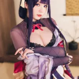 霜月shimo《Raiden Shogun》写真图集 15P｜在线预览与图包下载
