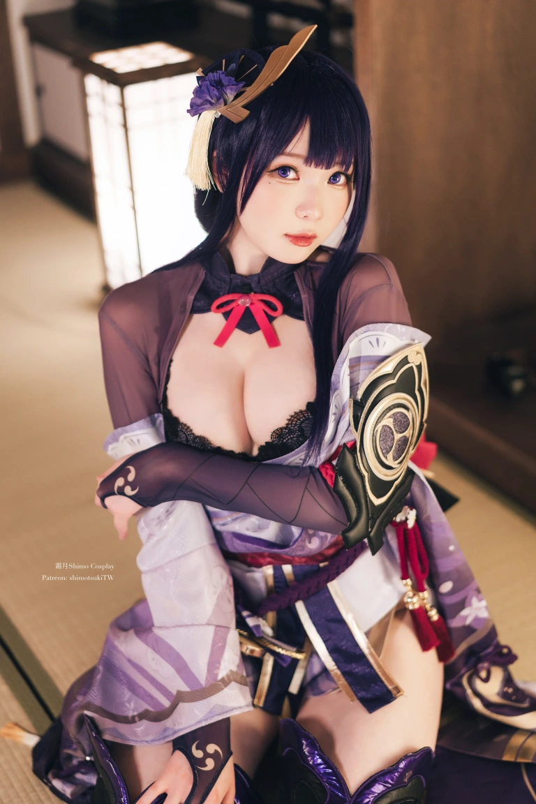 霜月shimo《Raiden Shogun》写真图集 15P｜在线预览与图包下载