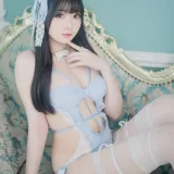霜月shimo《Blue Lingerie》写真图集 41P｜在线预览与图包下载