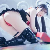 霜月shimo《賽博黑天使 Cyber Black Angel》写真图集 20P+3V｜在线预览与图包下载