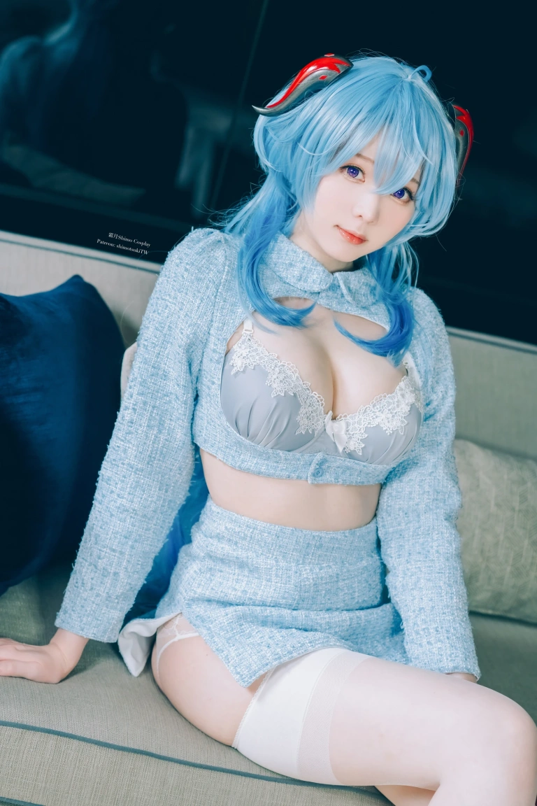霜月shimo《Ganyu lingerie》写真图集 15P｜在线预览与图包下载
