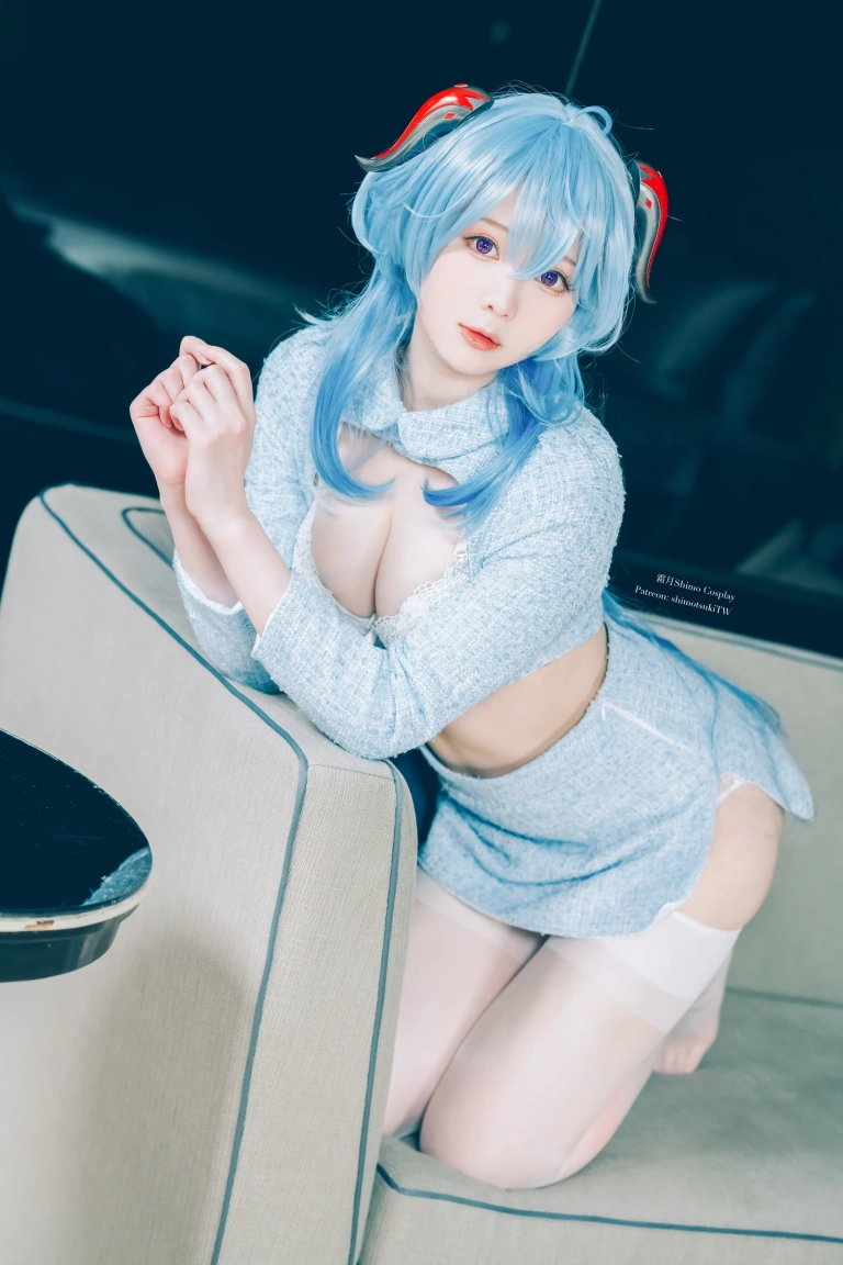 霜月shimo《Ganyu lingerie》写真图集 15P｜在线预览与图包下载