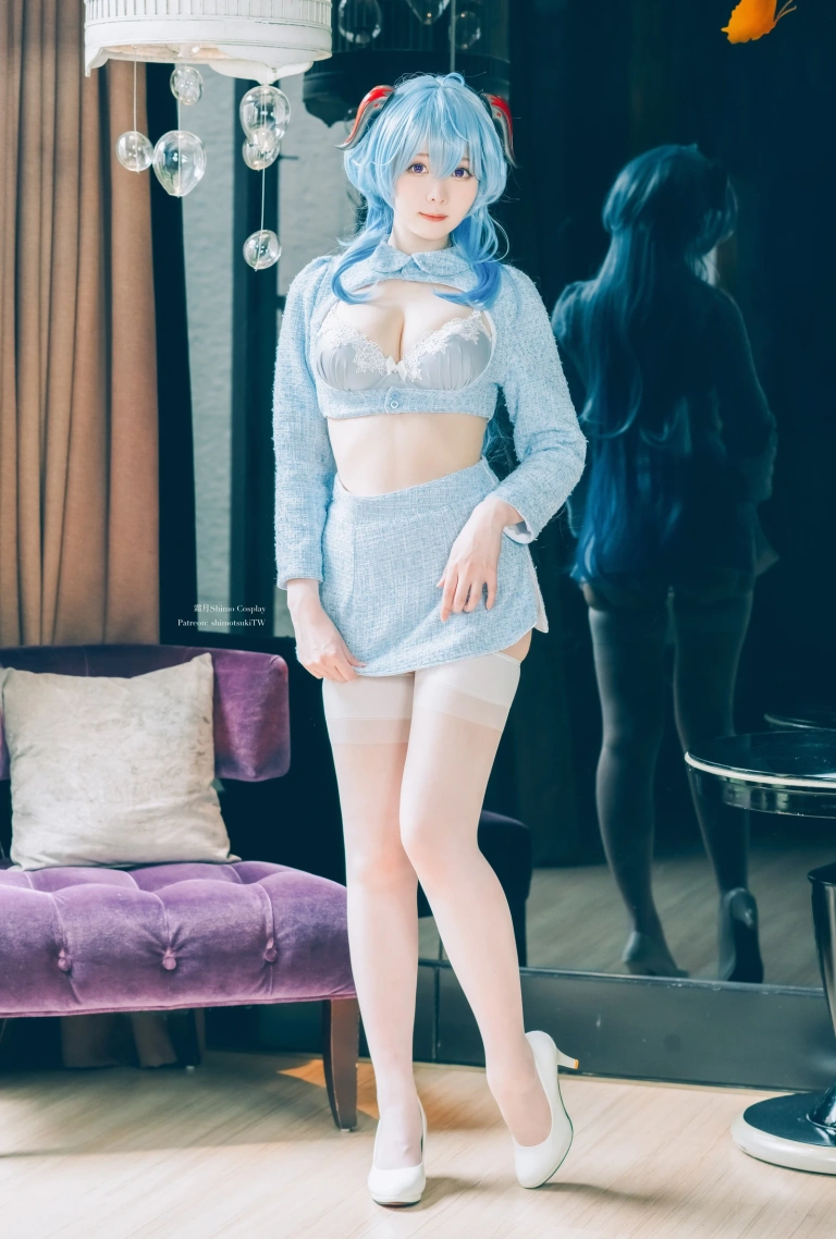 霜月shimo《Ganyu lingerie》写真图集 15P｜在线预览与图包下载