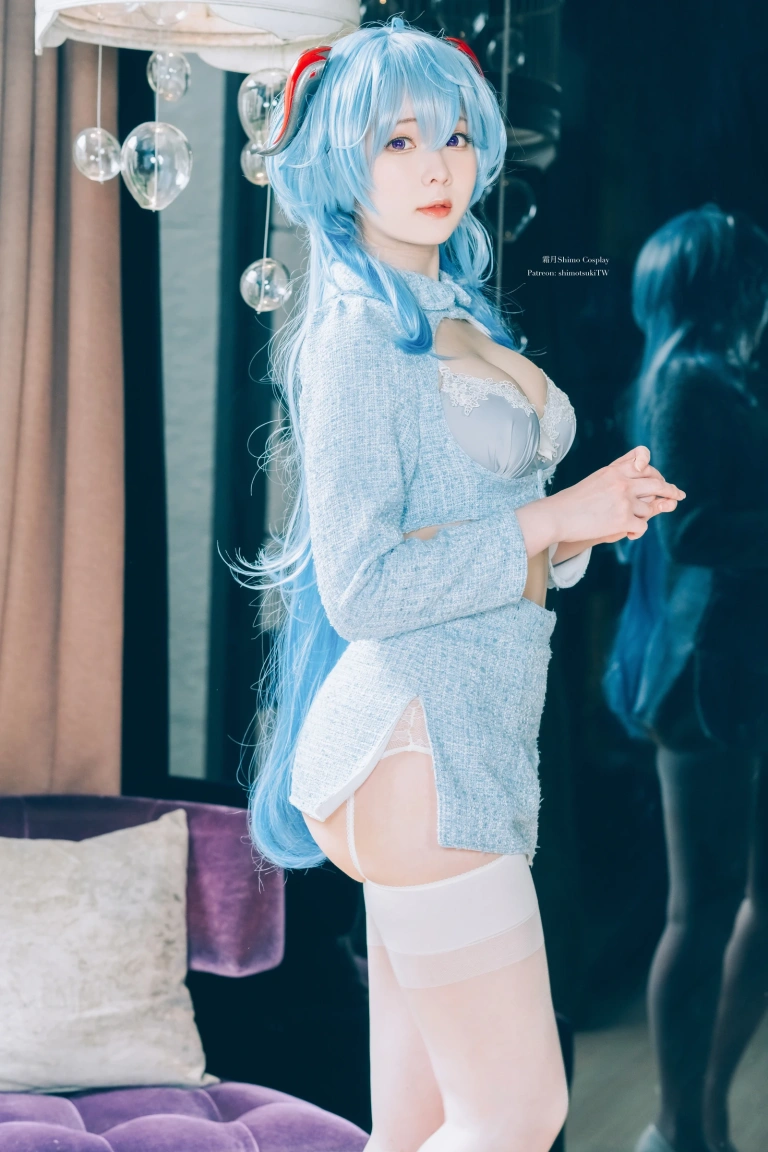 霜月shimo《Ganyu lingerie》写真图集 15P｜在线预览与图包下载