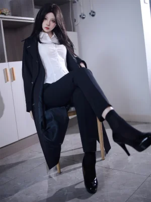 疯猫ss《少女衣橱 西装裤》写真图集 41P｜在线预览与图包下载