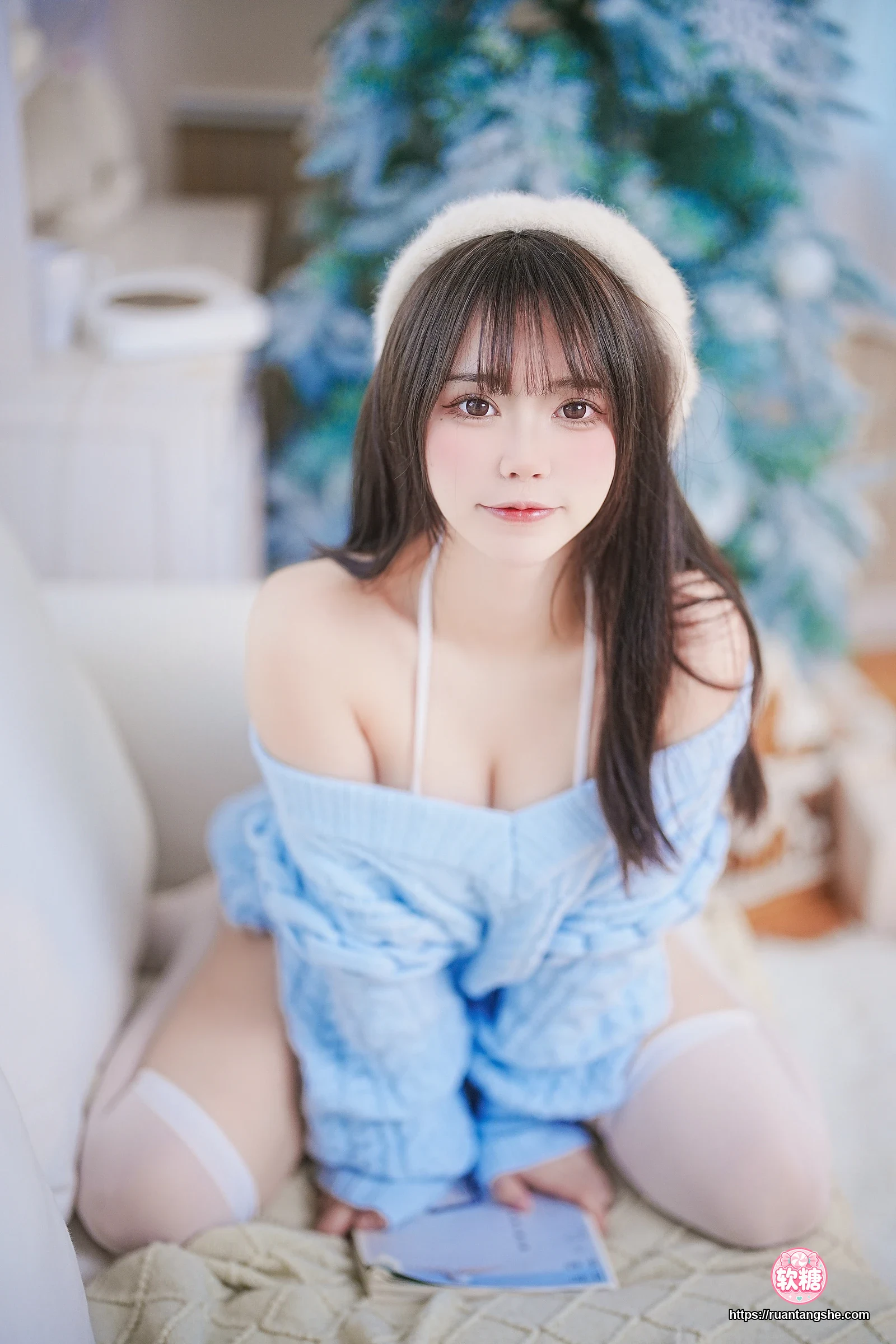 Tina很妖孽呀 Tina很妖孽呀 NO.016 - 蓝色秋冬毛衣
