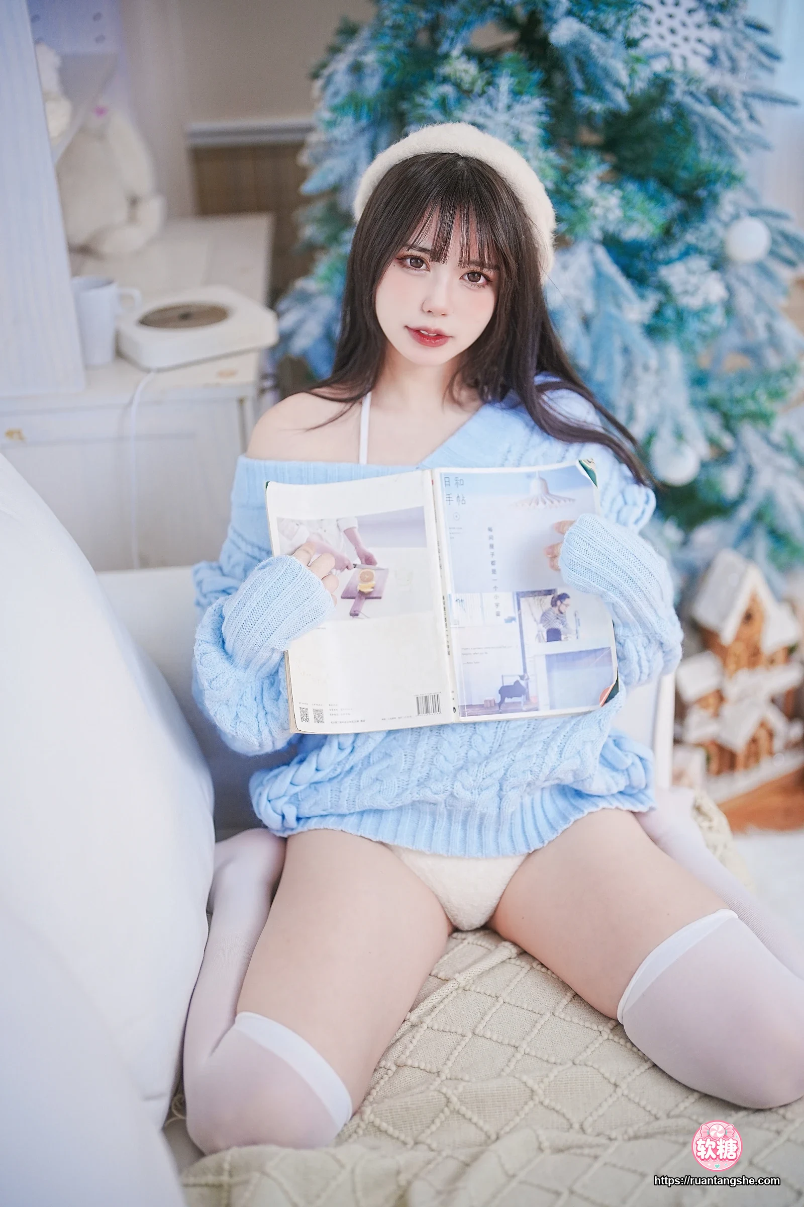 Tina很妖孽呀 Tina很妖孽呀 NO.016 - 蓝色秋冬毛衣
