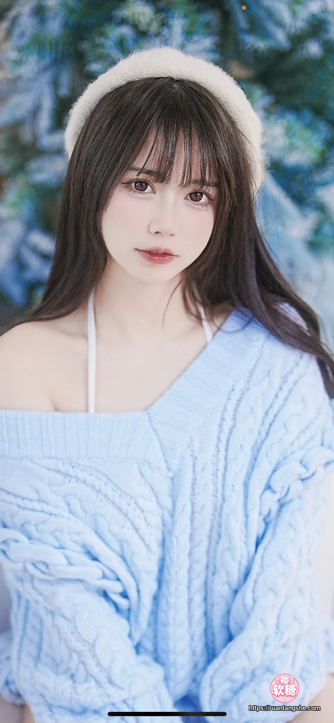 Tina很妖孽呀 Tina很妖孽呀 NO.016 - 蓝色秋冬毛衣