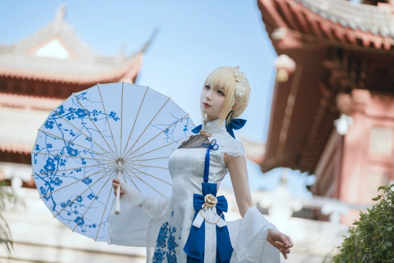 封疆疆v《saber 旗袍》写真图集 34P｜在线预览与图包下载