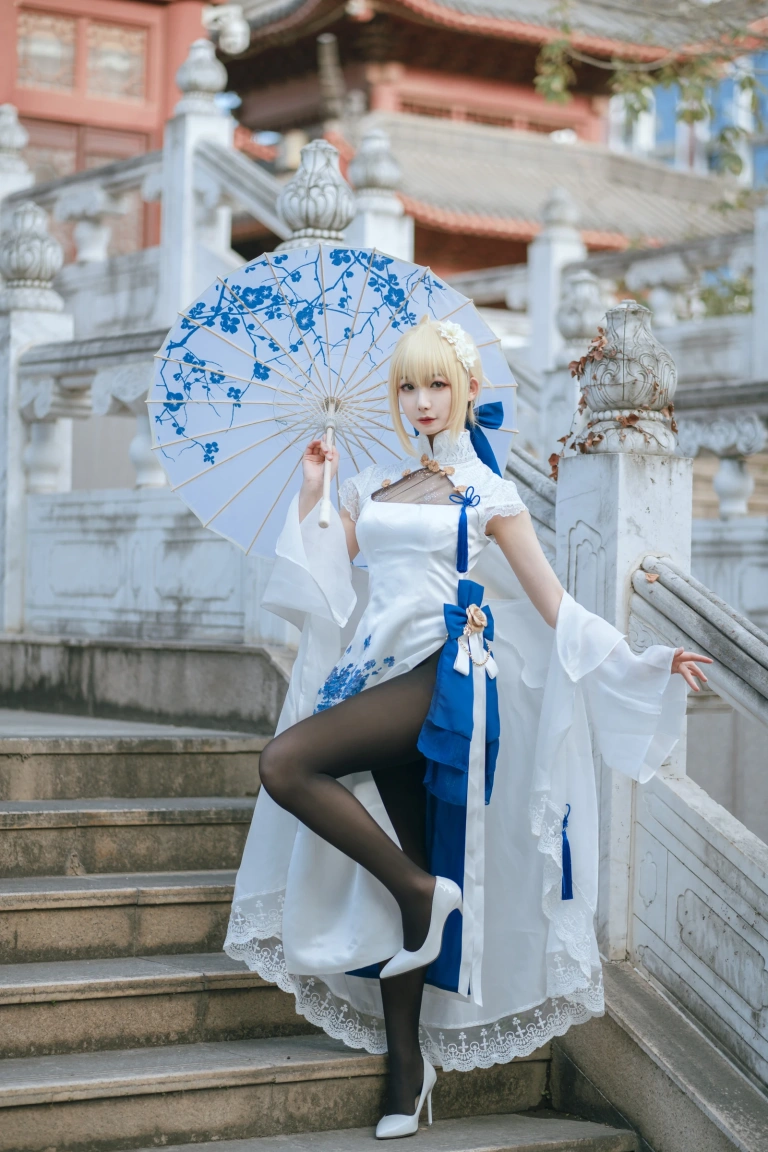 封疆疆v《saber 旗袍》写真图集 34P｜在线预览与图包下载