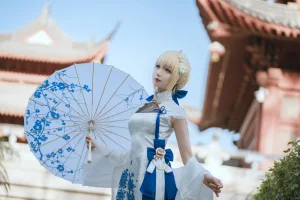 封疆疆v《saber 旗袍》写真图集 34P｜在线预览与图包下载