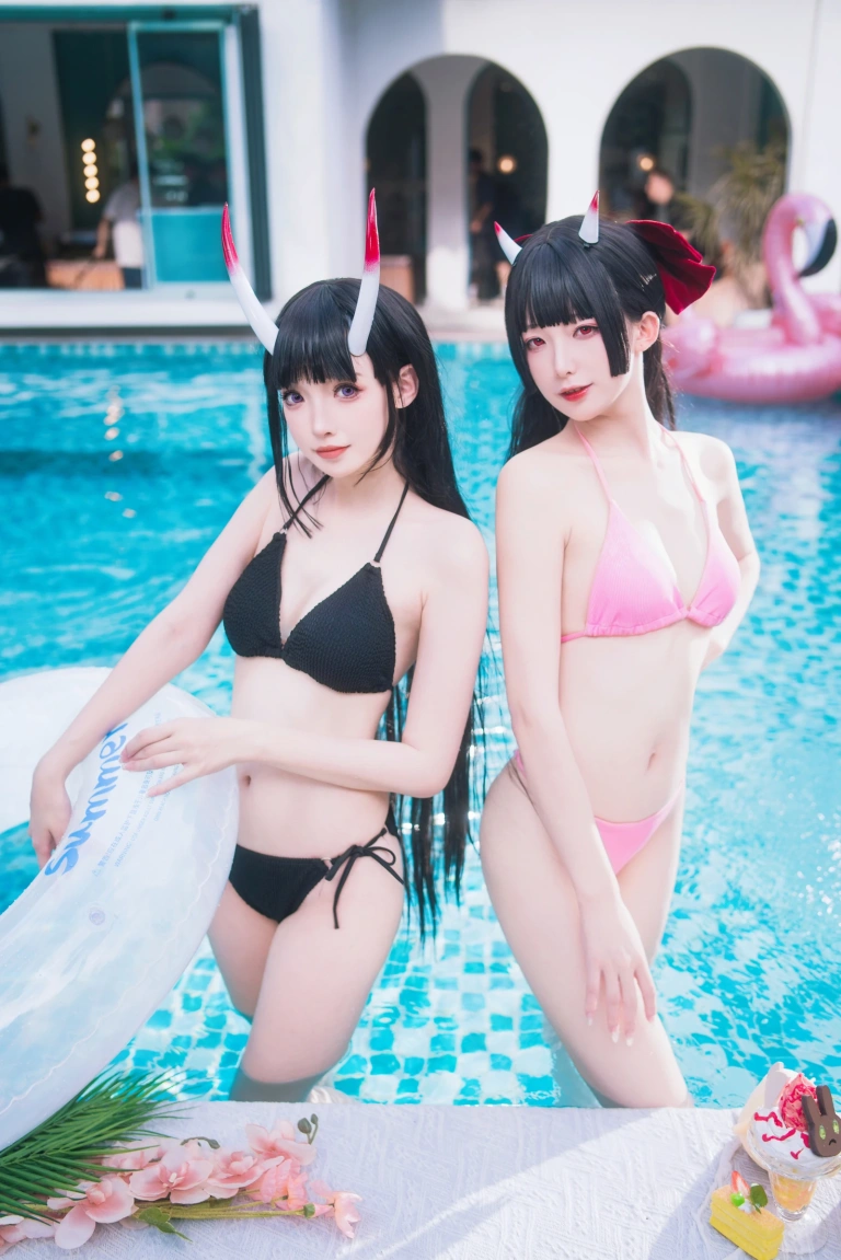 封疆疆v《能代x酒匂泳装（&祖木子）》写真图集 43P｜在线预览与图包下载