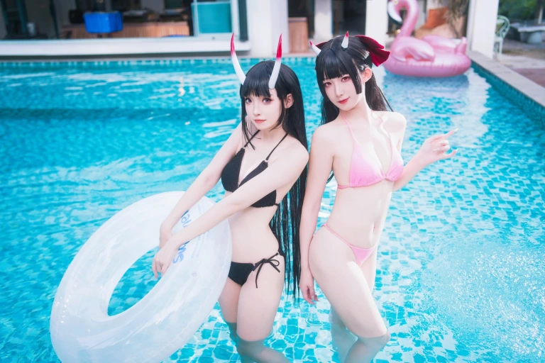 封疆疆v《能代x酒匂泳装（&祖木子）》写真图集 43P｜在线预览与图包下载