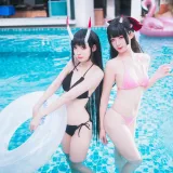 封疆疆v《能代x酒匂泳装（&祖木子）》写真图集 43P｜在线预览与图包下载