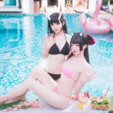 封疆疆v《能代x酒匂泳装（&祖木子）》写真图集 43P｜在线预览与图包下载