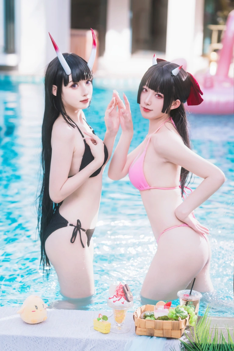 封疆疆v《能代x酒匂泳装（&祖木子）》写真图集 43P｜在线预览与图包下载