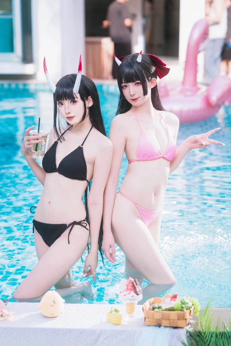 封疆疆v《能代x酒匂泳装（&祖木子）》写真图集 43P｜在线预览与图包下载