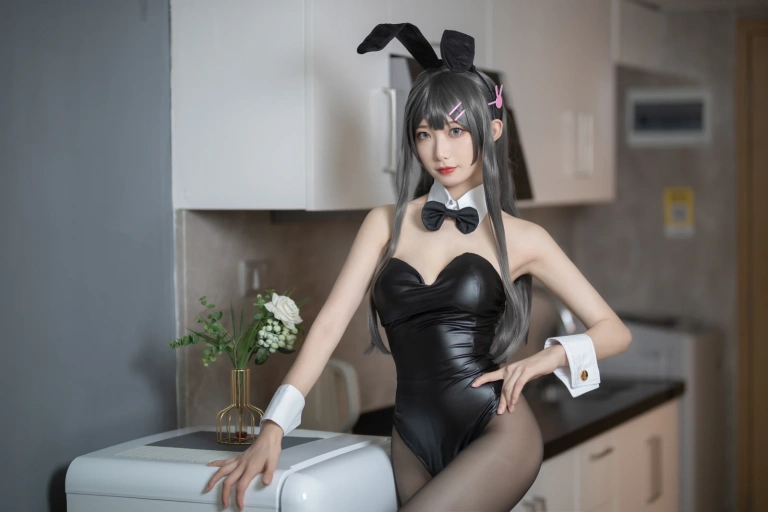 封疆疆v《樱岛麻衣兔女郎》写真图集 40P｜在线预览与图包下载