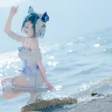 封疆疆v《柴郡小礼服》写真图集 10P｜在线预览与图包下载