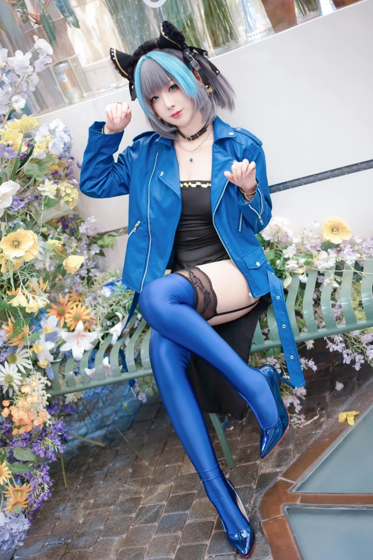封疆疆v《碧蓝航线 柴郡常服》写真图集 27P｜在线预览与图包下载