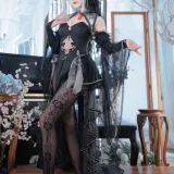 封疆疆v《原神 申鹤同人黑婚纱》写真图集 20P｜在线预览与图包下载