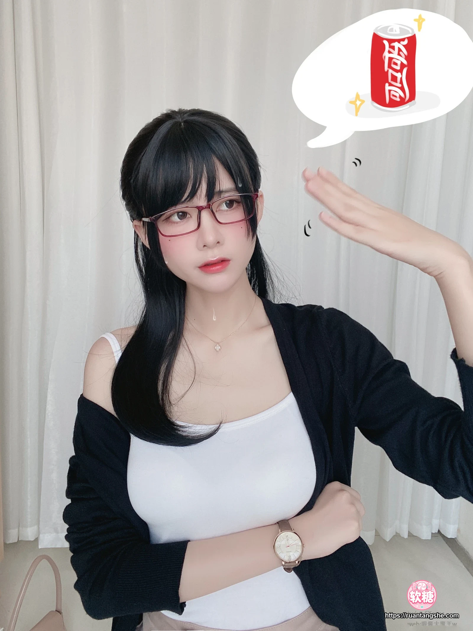 眼酱大魔王w 眼酱大魔王w NO.001 - 想喝可乐的OL