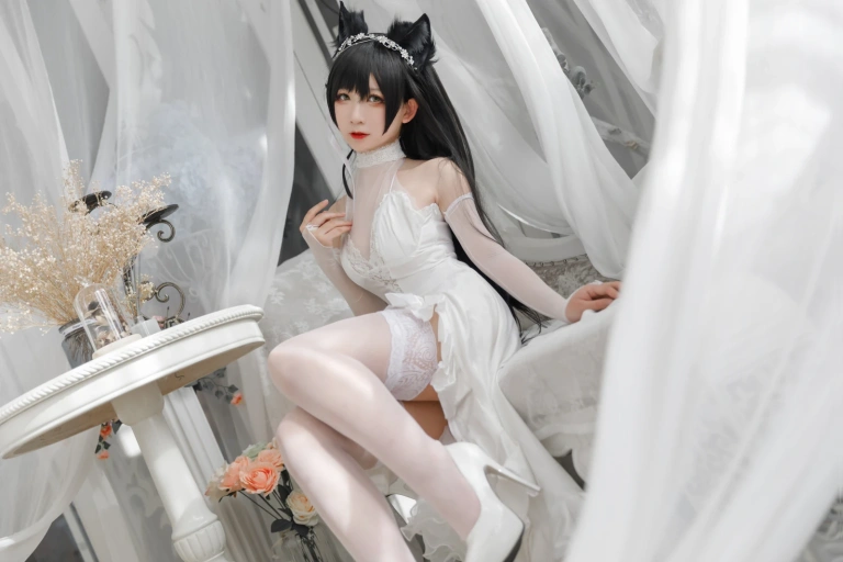樱落酱w《爱宕花嫁》写真图集 19P｜在线预览与图包下载