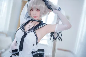 樱落酱w《碧蓝航线 可畏礼服》写真图集 20P｜在线预览与图包下载