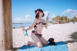 w百合欧皇子w《沙滩》写真图集 21P｜在线预览与图包下载