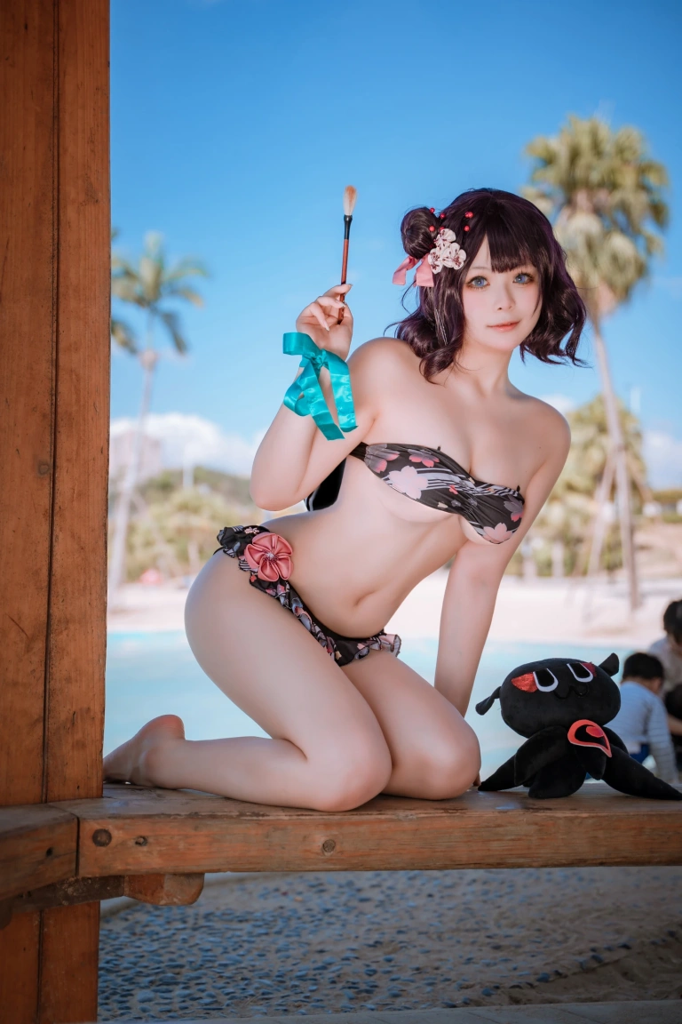 w百合欧皇子w《沙滩》写真图集 21P｜在线预览与图包下载